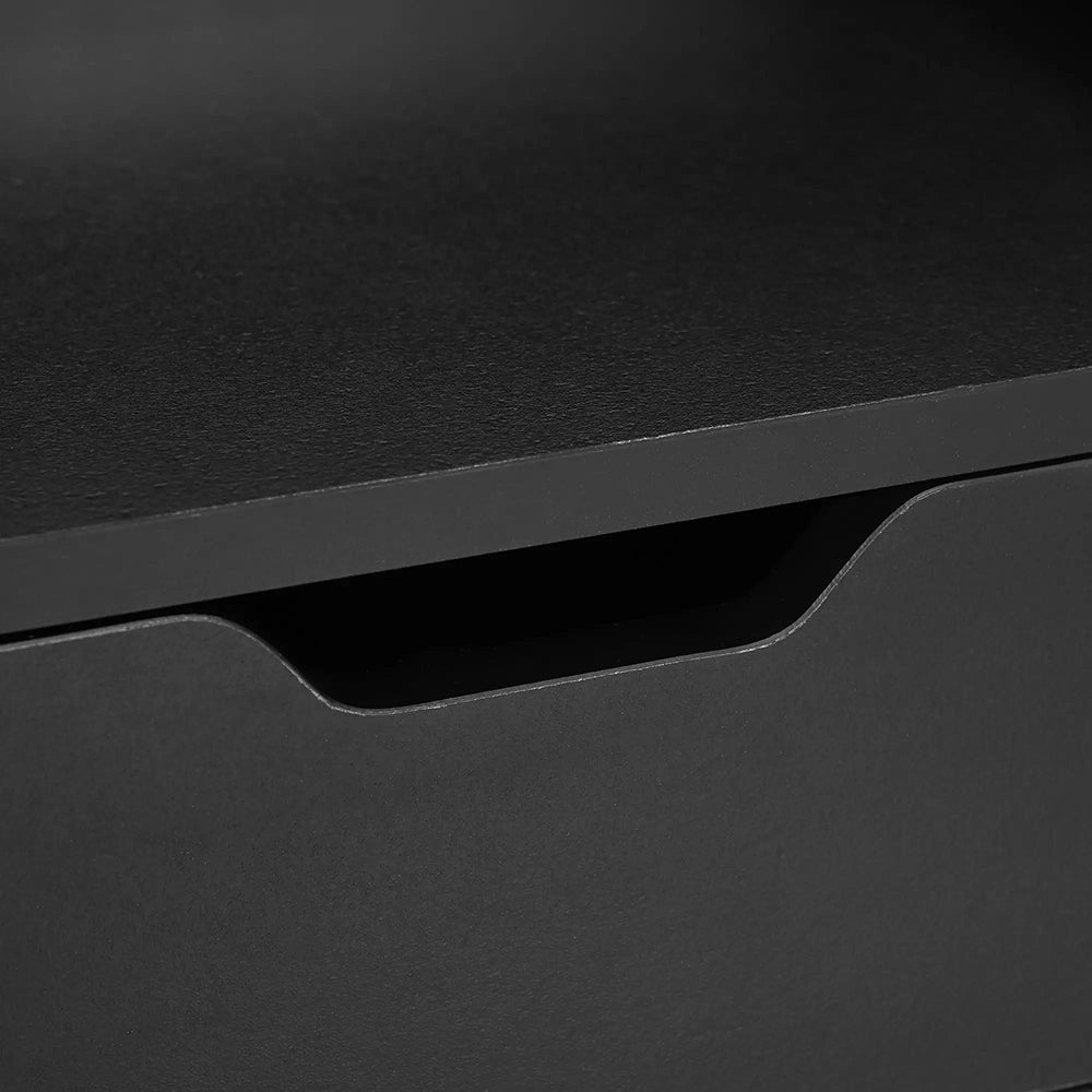 Lot 2 tables chevet murales suspendues, 40x30x19,5 cm, plateau bois - 8