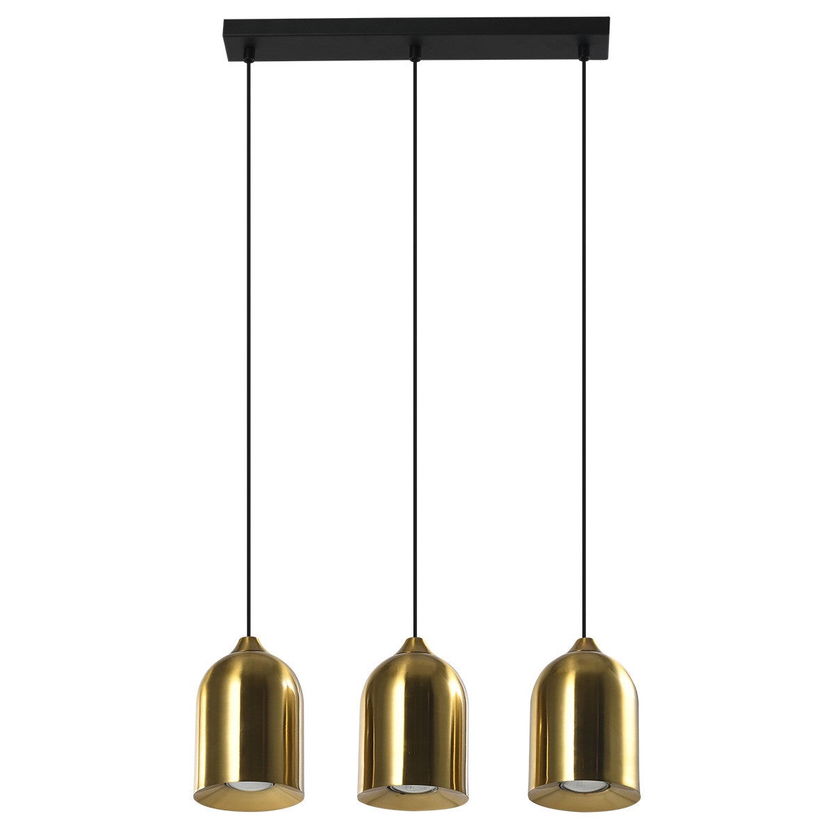 Lampa wisząca NILO złota 3 x GU10 x 8W wym: 119,5 x 46 x 11,5 cm Light Prestige