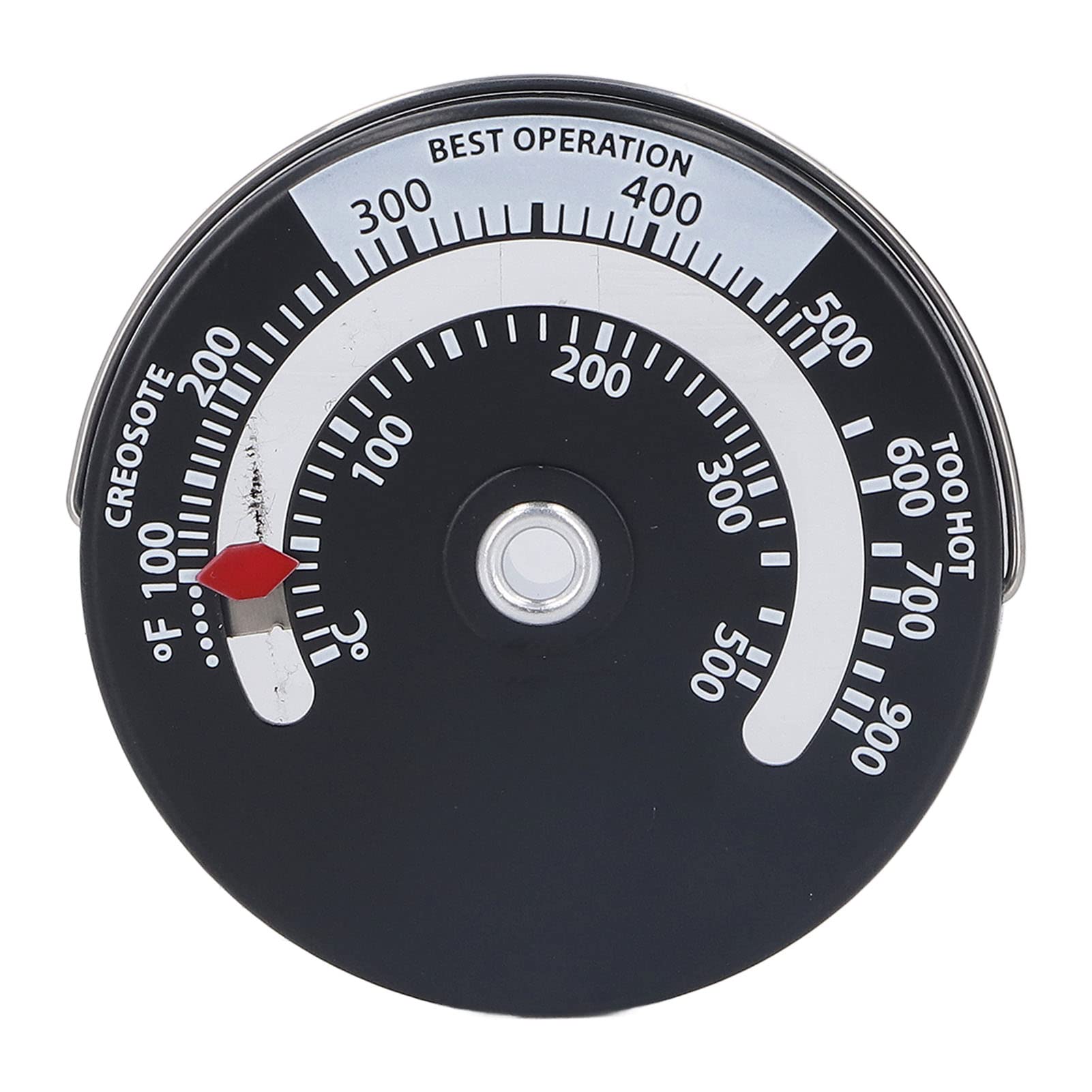 Magnetyczny termometr do pieca 0-500℃ Tarcza ze stopu aluminium Miernik termometru wysokiej precyzji Licznik temperatury