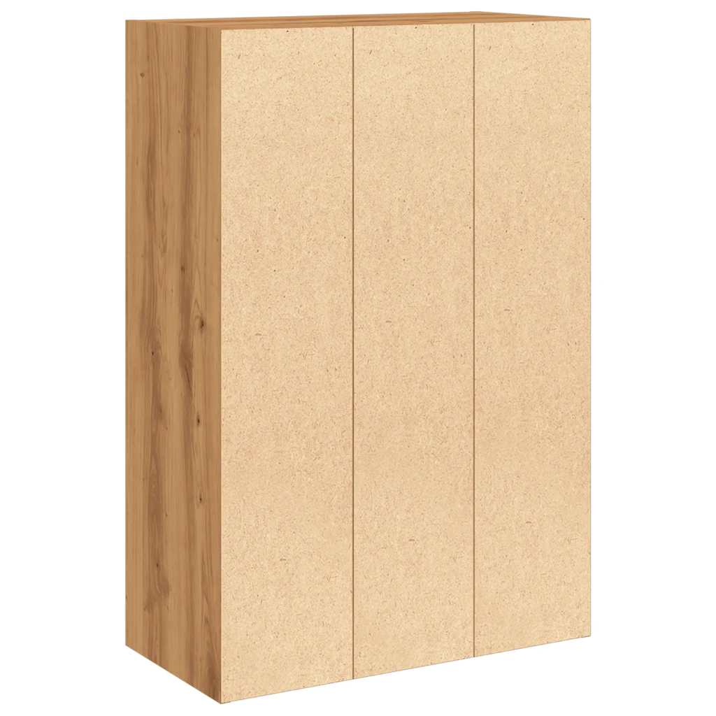 Bibliothèque pour Séjour en Bois Marron H. 30 x l. 60.5 x P. 30 cm - 8