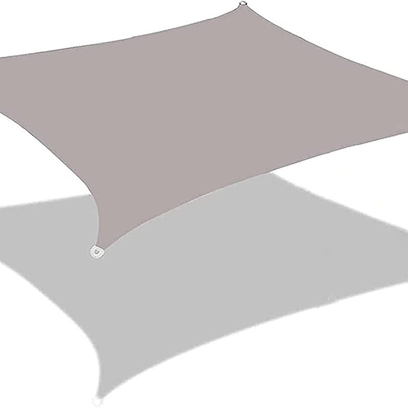 Żagiel przeciwsłoneczny prostokątny, wodoodporny, tkanina Oxford, 3 x 4 metry (szary)