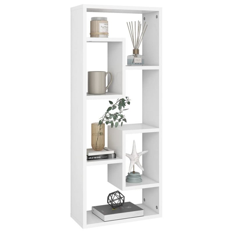 Étagère murale Blanc 36x16x90 cm Bois d ingénierie - 3