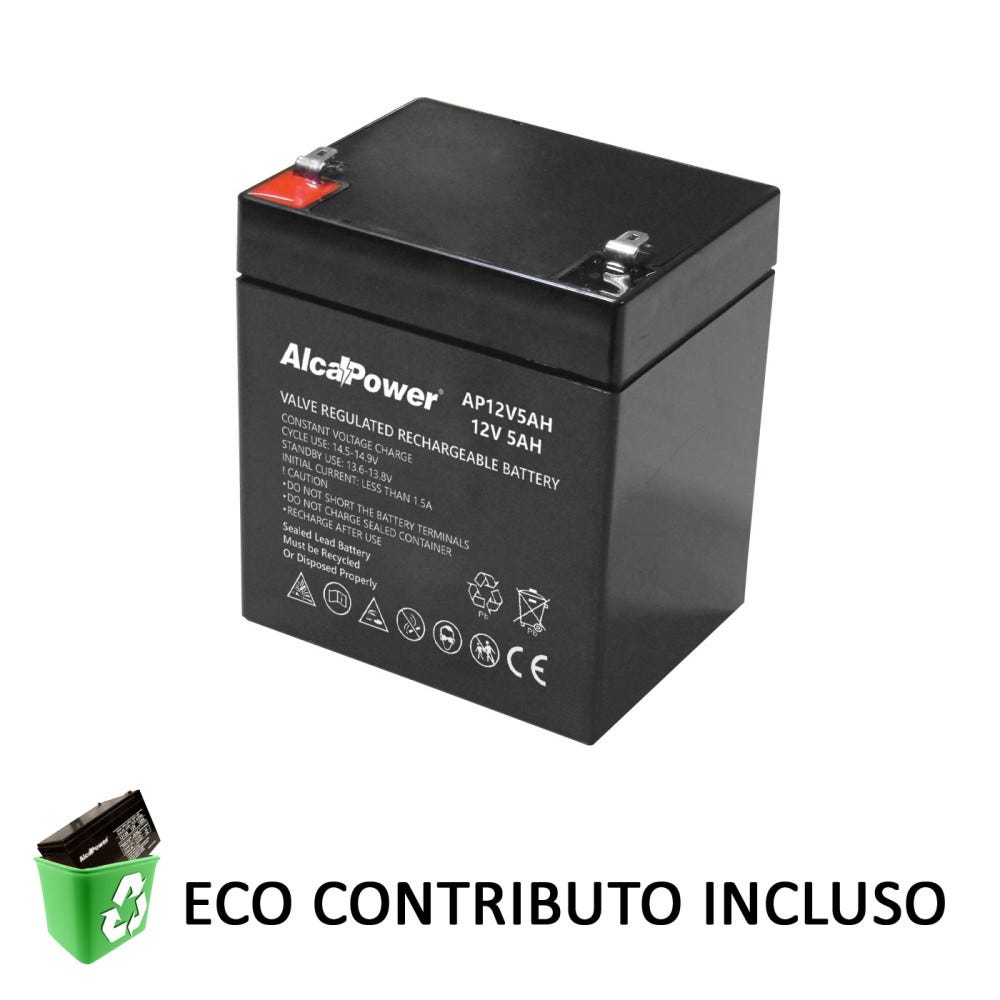 Batteria AGM 12V 1.3Ah Per UPS, Luci Emergenza E Allarmi - Tecnologia Piombo AGM Affidabile - Foto 7