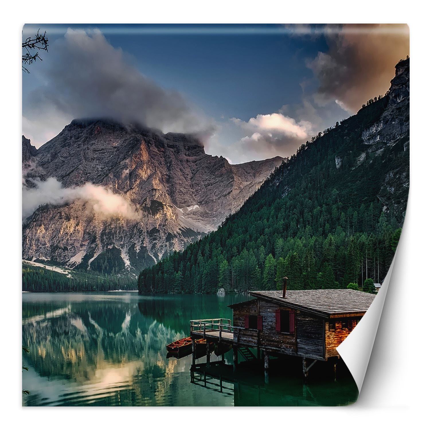 Fototapeta, Jezioro w górach górski krajobraz 300x300