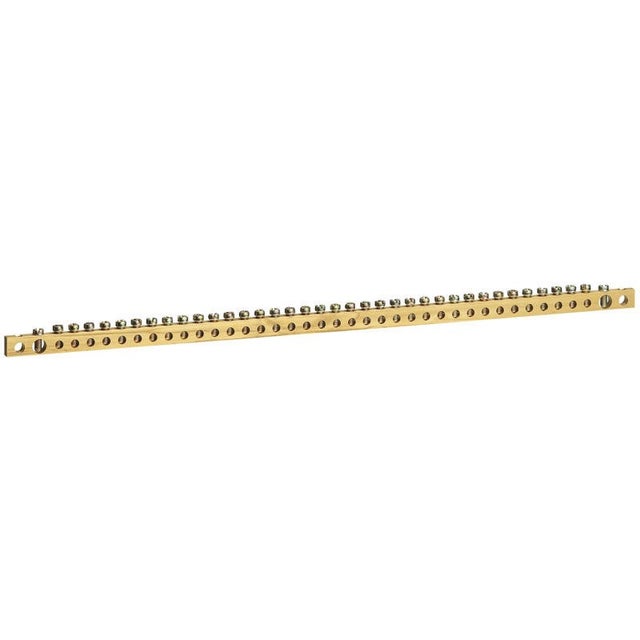 Barreau laiton 12x6,5mm pour raccordement des conducteurs de protection dans XL_400 et XL_160 - Long. 416mm