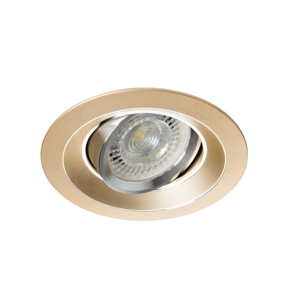 Oprawa sufitowa wpuszczana Colie złota 1xGU10x35W okrągła ruchoma IP20 wym: 10 x 10 cm aluminium Kanlux