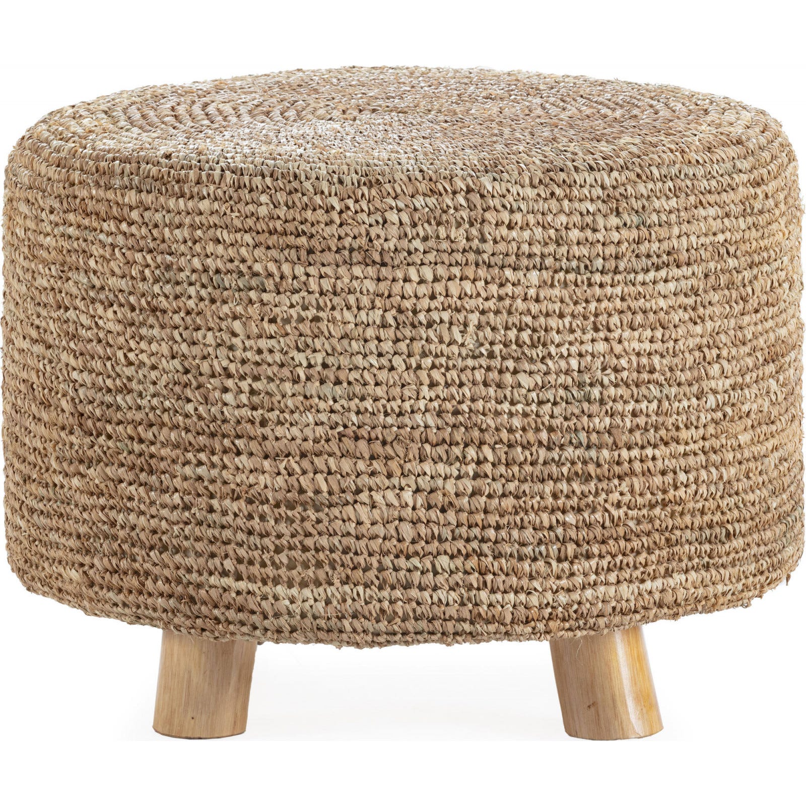 Puf Rond Beige Pouf rond sisal naturel - Style et confort 60 x 60 x 47 cm Beige ...