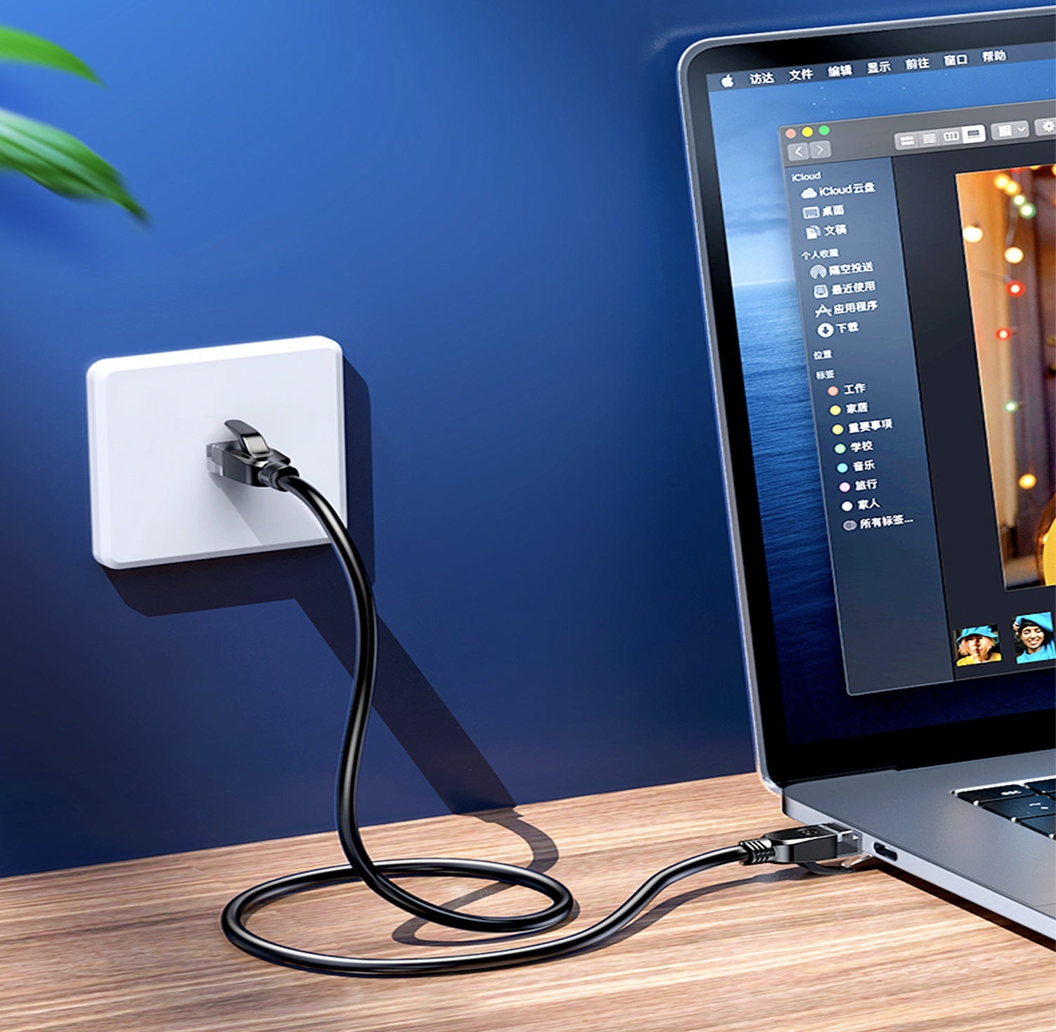 Elfcam® - 40M Cat7 Cable Reseau Ethernet, Cable Rond avec Connecteurs RJ45, Cuivre Pur, Paire Torsadee Blindee SFTP, 40m Noir) - 4