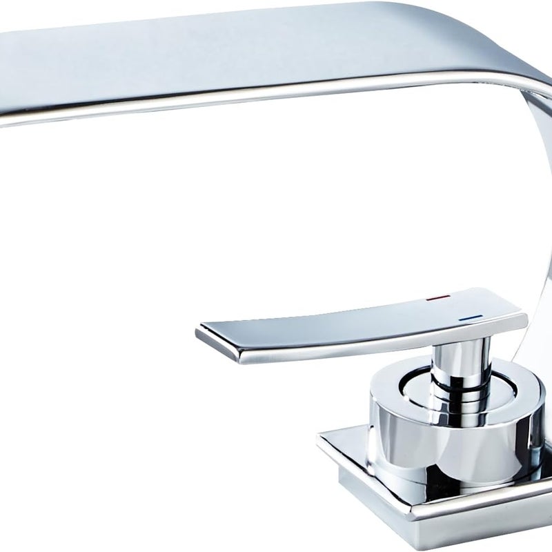 Bateria łazienkowa, bateria umywalkowa, bateria umywalkowa, bateria umywalkowa z przyłączem ciepłej i zimnej wody 3/8" - chrom