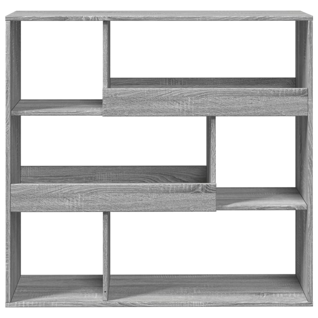 Estantería Librería，Armario de libros/divisor de espacios gris Sonoma 100x33x94,5 cm CFW530807 - 4