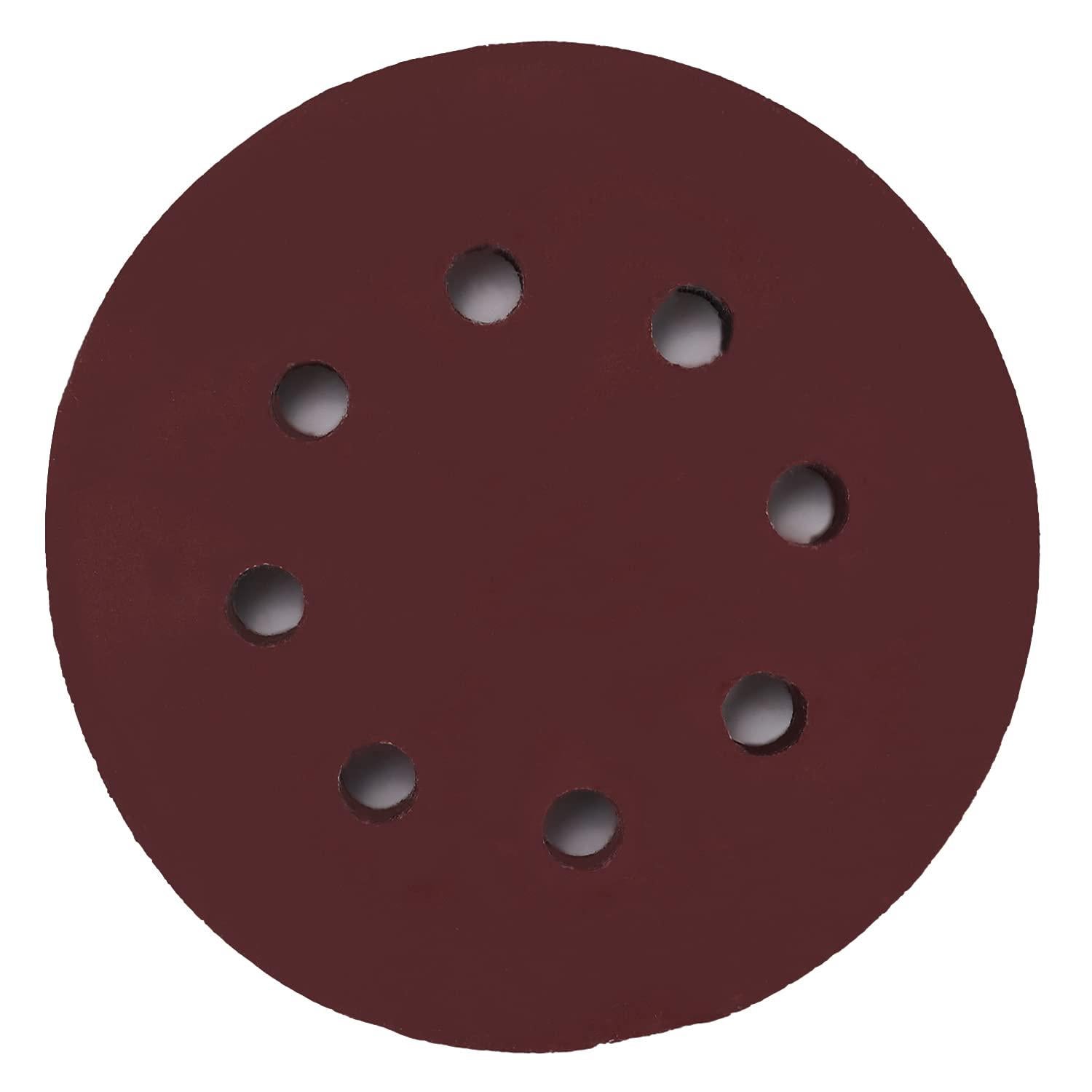 Confezione da 50 dischi abrasivi con gancio e anello da 5 pollici e 8 fori, grana 800, carta vetrata floccata per levigatrice orbitale casuale | Leroy Merlin