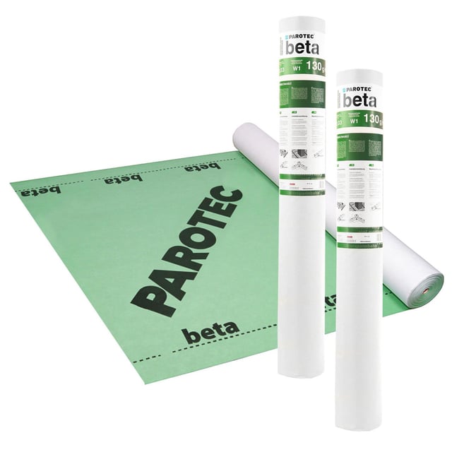Ecran de sous-toiture respirant PAROTEC BETA 130, 50m x 1.5m, 130g/m²