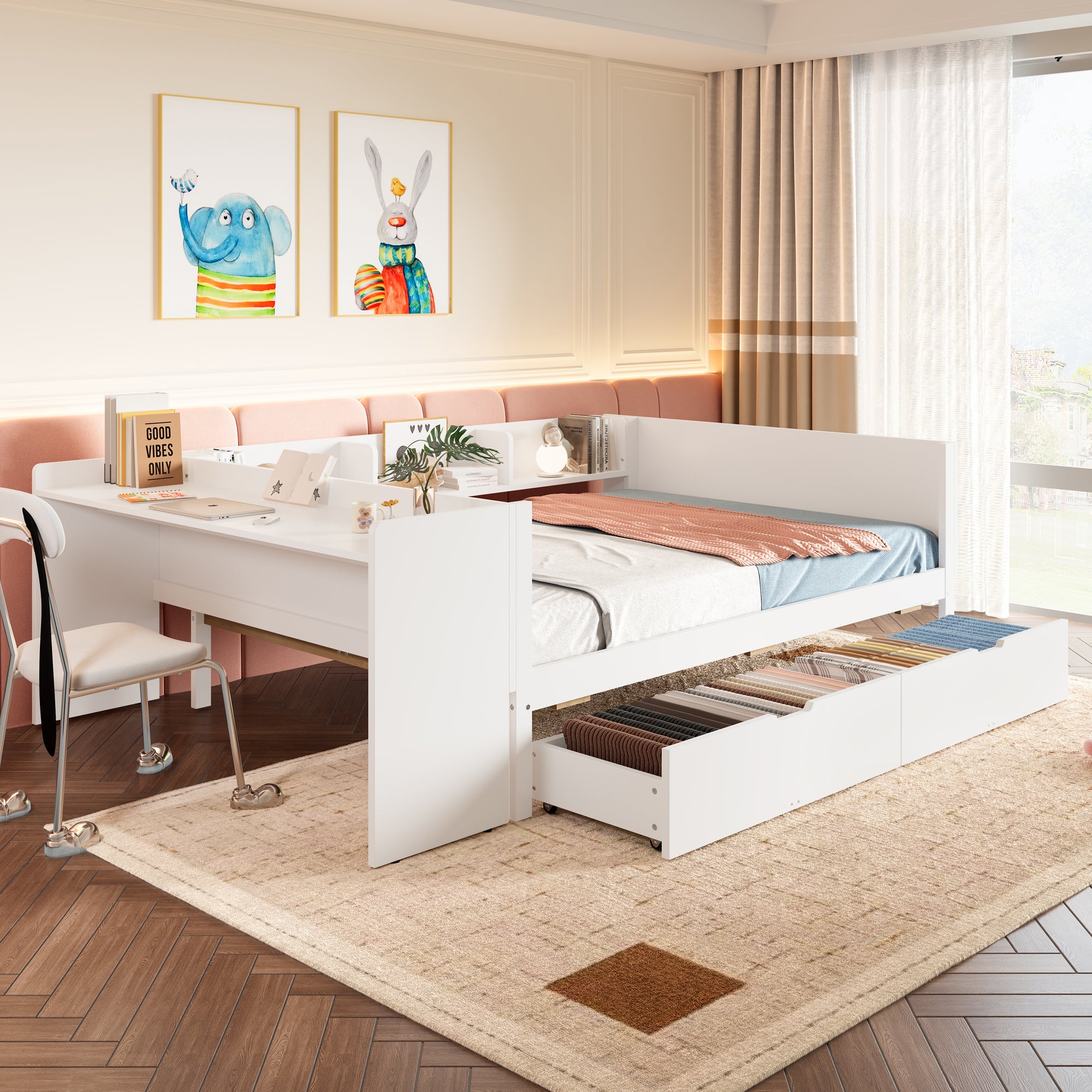 Mesa De Cocina De Madera VENETO Extensible Con Apertura De Carro