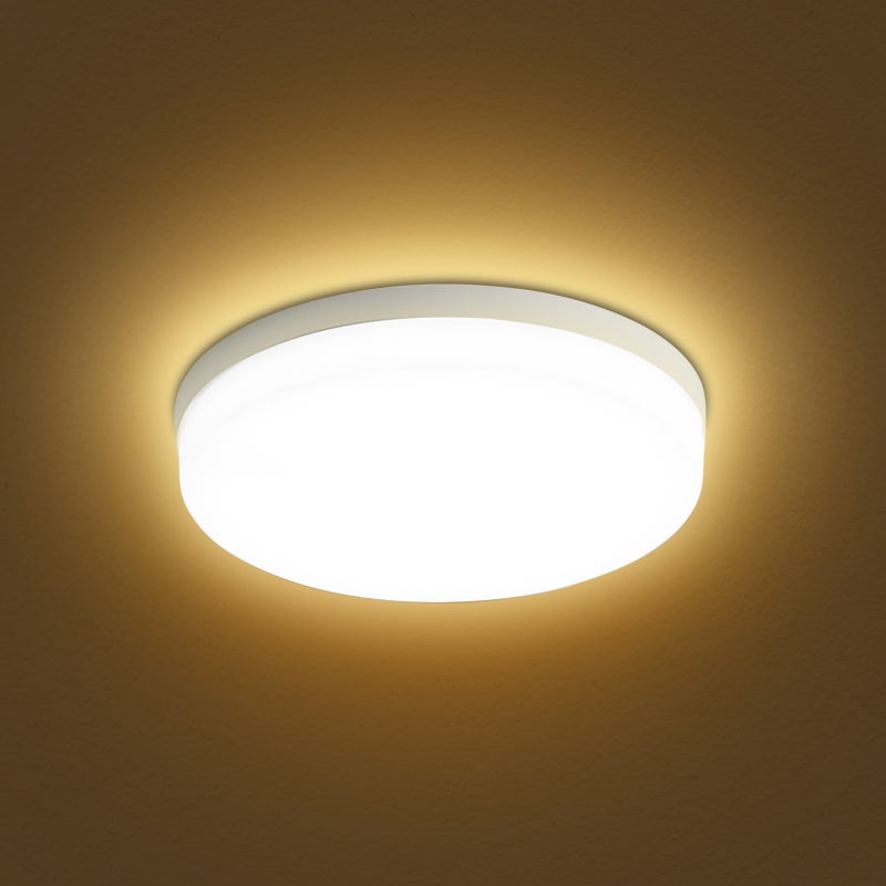 Lampe Plafonnier LED Applatie 18W Ronde, Cuisine/Chambre/Couloir (Lumière Blanche 6500-7000K) - 5