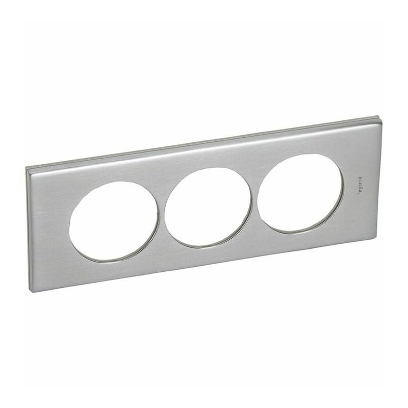 069104 Plaque Inox Brossé Céliane 4 Postes - Élégance Durable - Legrand