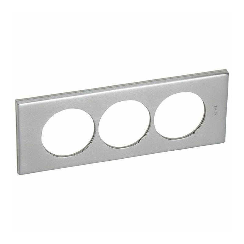 069104 Plaque Inox Brossé Céliane 4 Postes - Élégance Durable - Legrand 069104 Plaque Inox Brossé Céliane 4 Postes - Élégance Durable - Legrand
