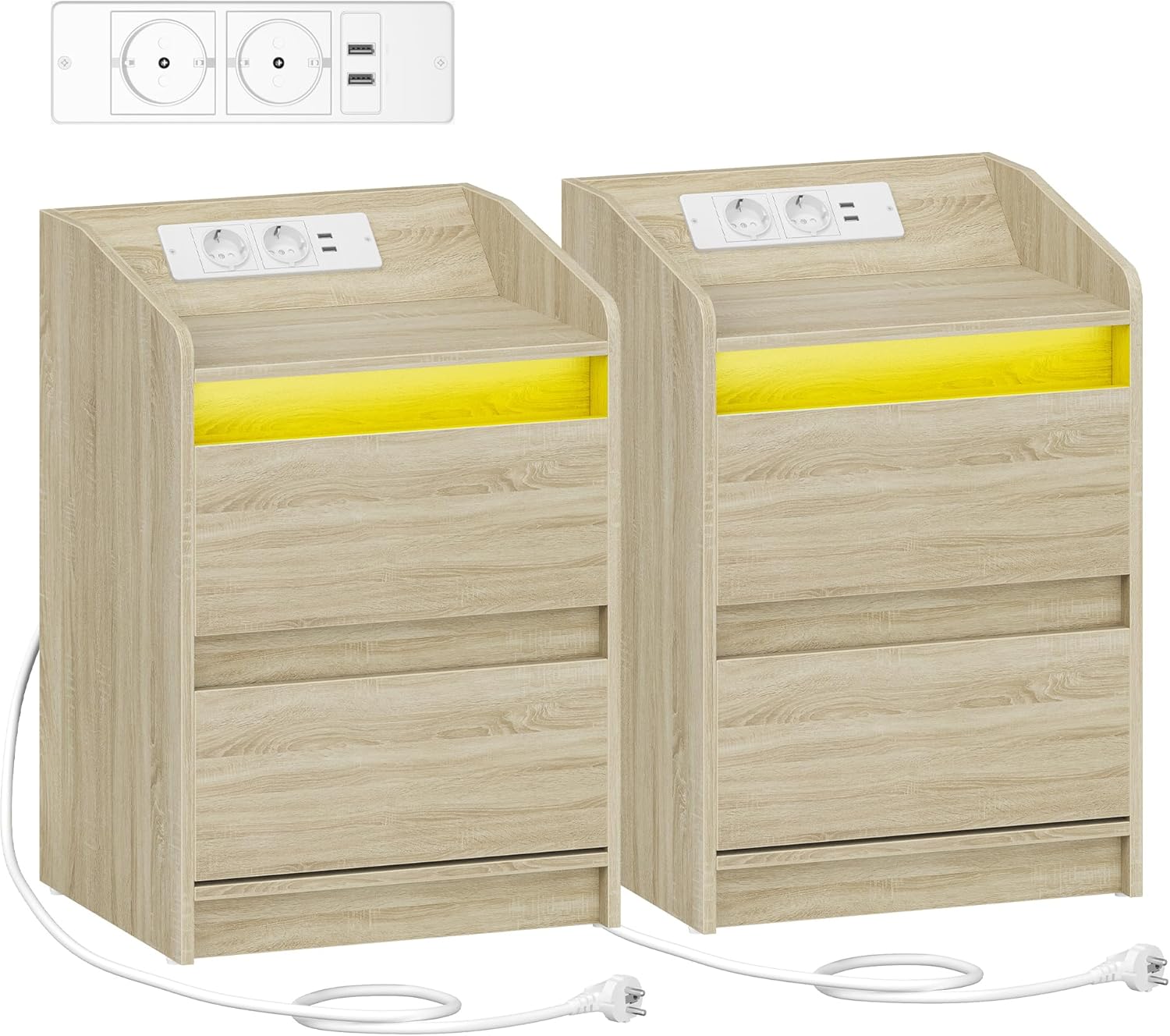 Rcynview Coodini Caera da letto Con Stazione di Ricarica, Coodino