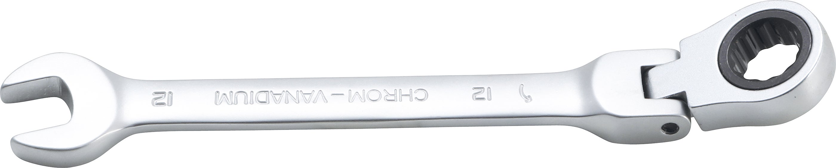BGS klucz płasko-oczkowy z grzechotką odchylany SW 12 mm - 6712