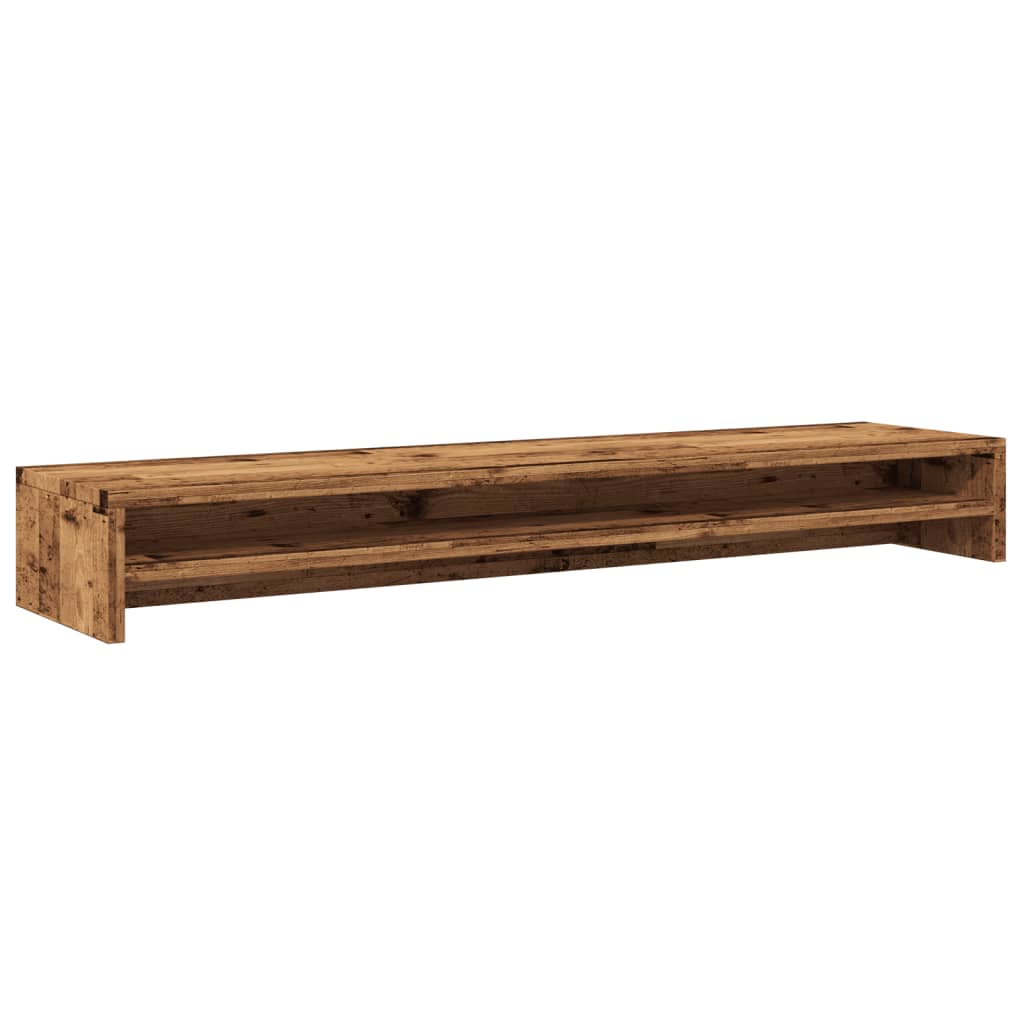 HOMTAKIE Support De Moniteur Blanc 42 X 24 X 13 Cm Bois D'ingénierie