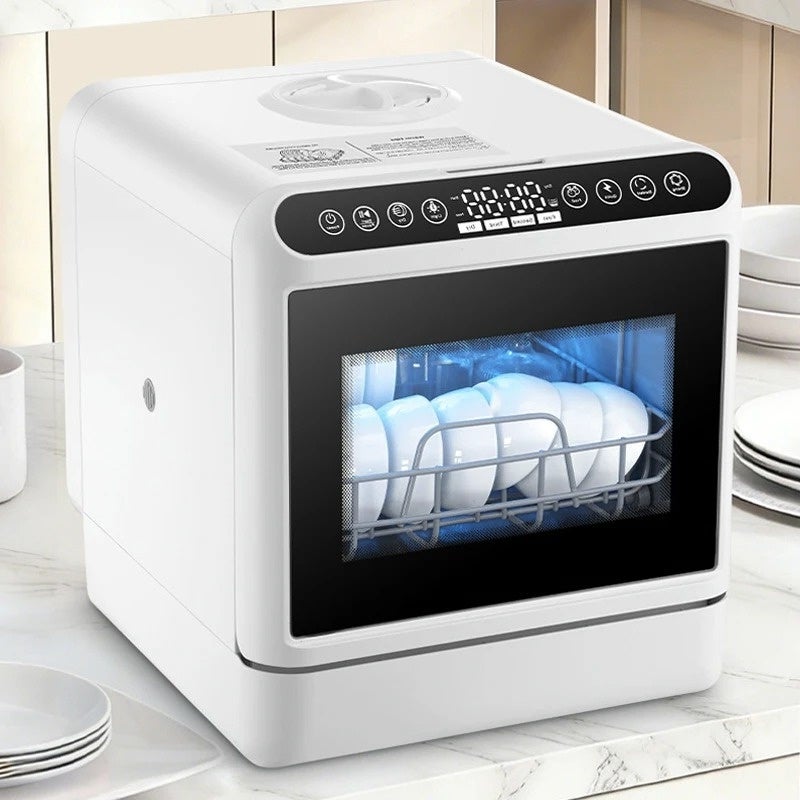 Sientice mini lavavajillas automático, lavavajillas multiusos de 220 v, máquina de lavado de vajilla con limpieza a alta temperatura