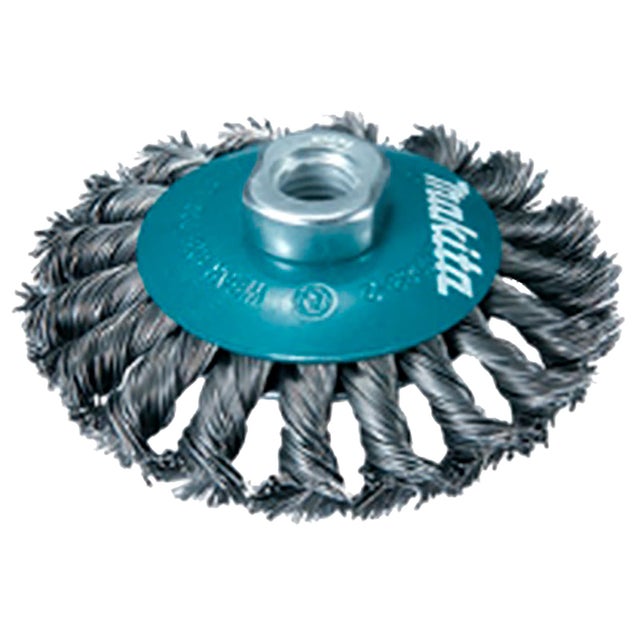 Makita Brosse conique 115xM14 torsadée INOX - D-77584