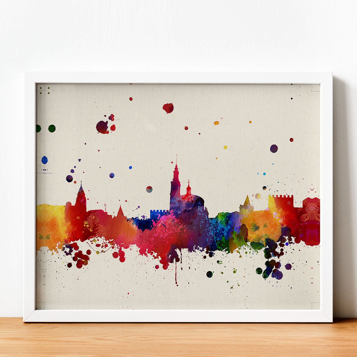 Poster de gijon láminas e ilustraciones de ciudades comunidades y mapas de españa