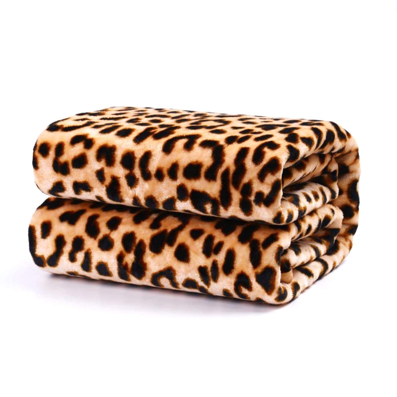KK Coperta Morbida In Microfibra Con Stampa Leopardo – 120 X 150 Cm - 2