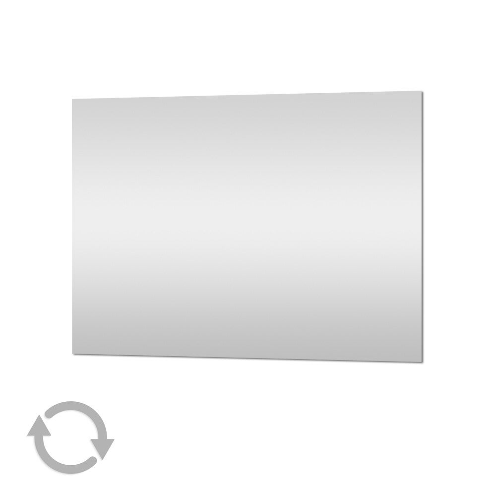 Miroir de salle de bain réversible 60 x 70 cm avec bords polis - 4