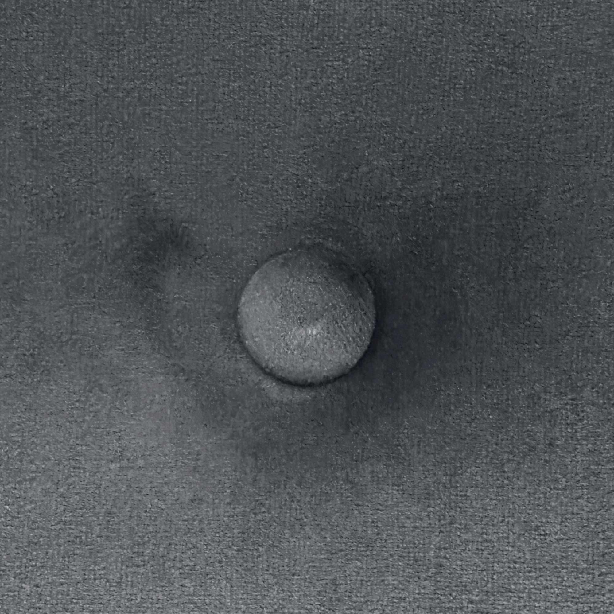 DHOME Testiera in velluto liscio con bottoni alta gamma moderna testiera imbottita per letto di lusso (Grigio Scuro, 95x60cm) - 5