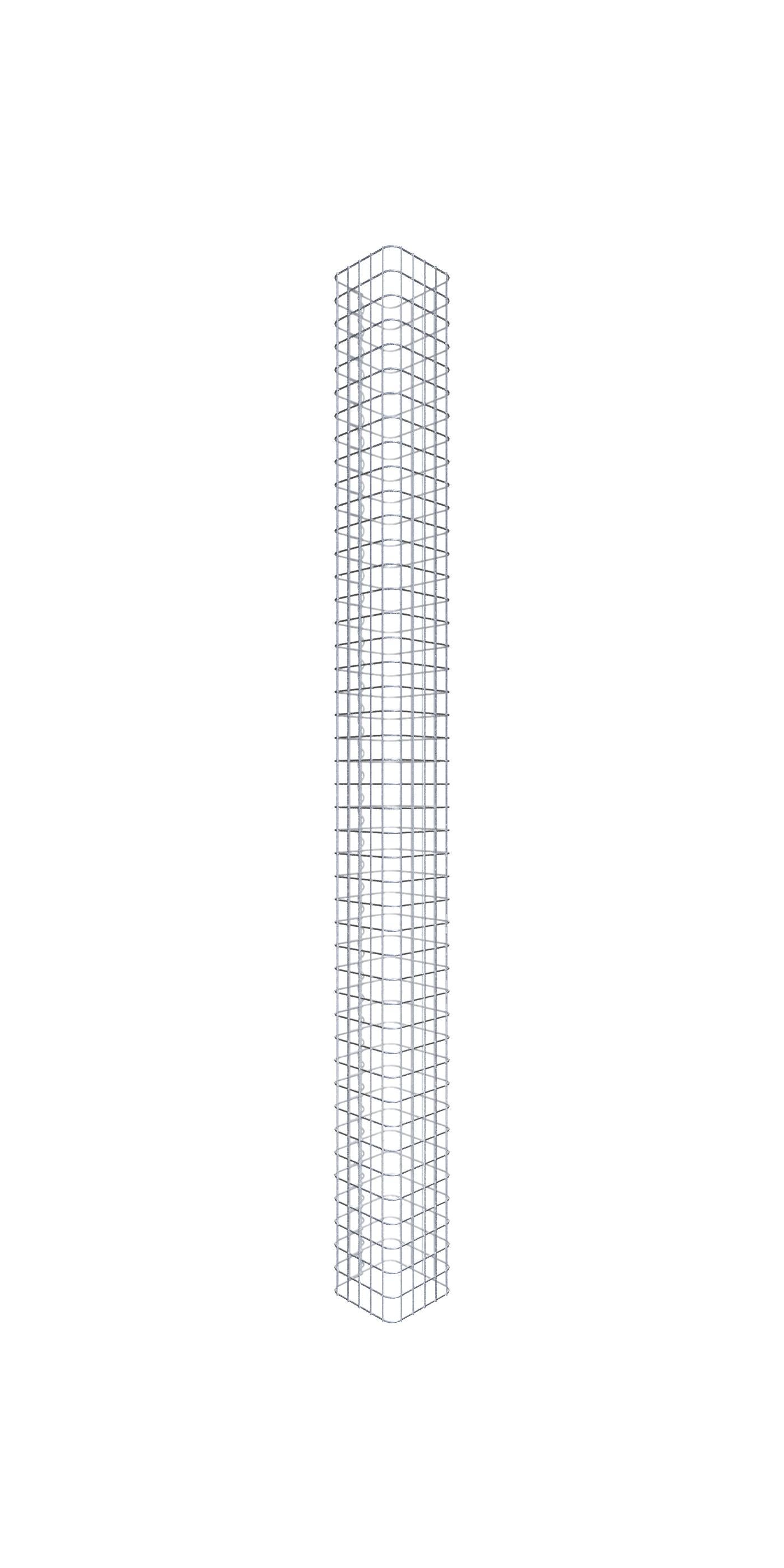 Kolumna gabionowa 27 x 27 cm MW 5 x 5 cm kwadratowa - Wysokość: 2,20 m