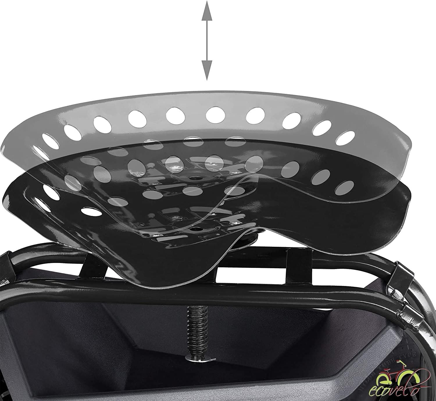 Chariot de Jardin et d'atelier avec Assise de 150 kg - Chaise de Jardin avec 4 Roues - 5