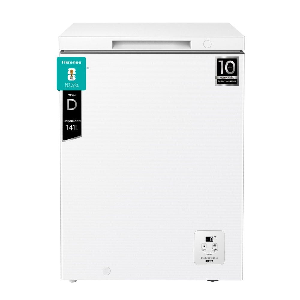 MediaMarkt Hisense Congelador Horizontal, Ft100n1awdl, 97 L, 85.8 Cm, Convertible, Goma Antibacerias, Blanco - Imagen 3