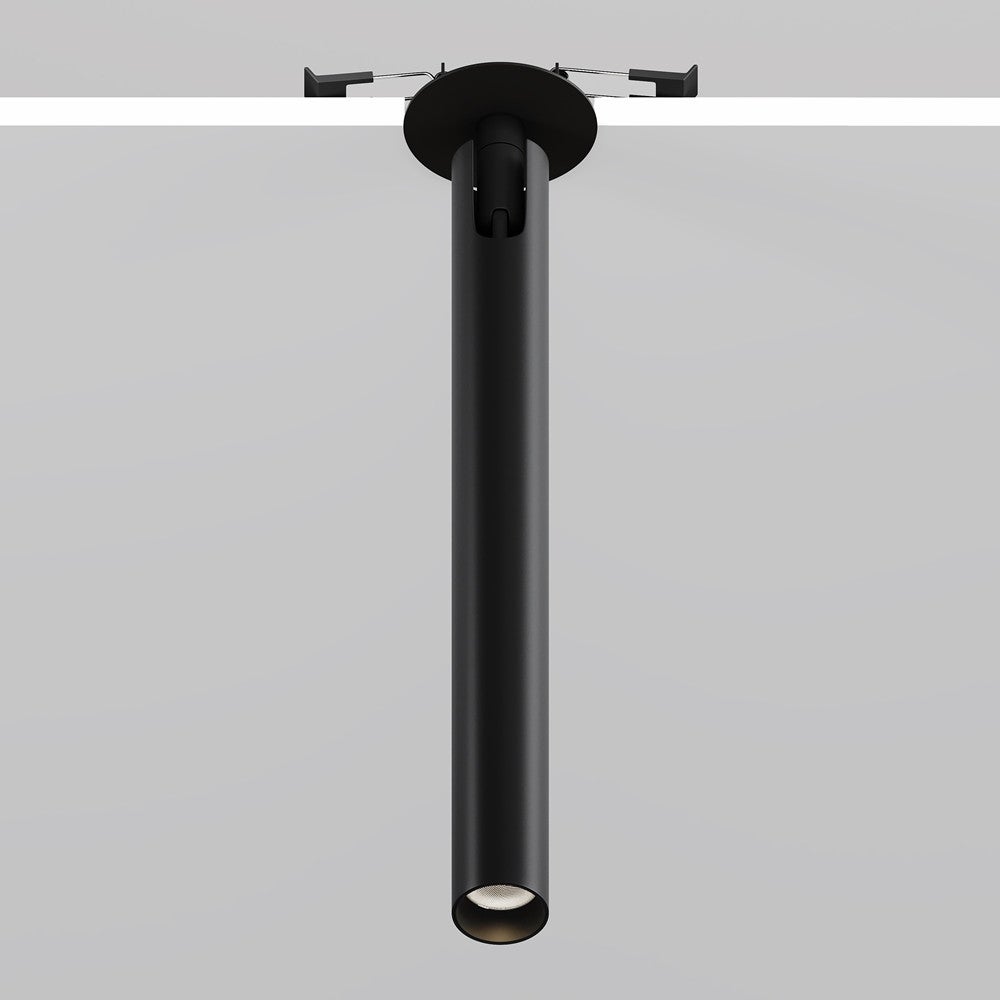Oprawa stropowa sufitowa wpuszczana Focus T czarna LED 6W 3000K 270lm wym: 32,6 x 3 x 3 cm okrągła Maytoni - 6