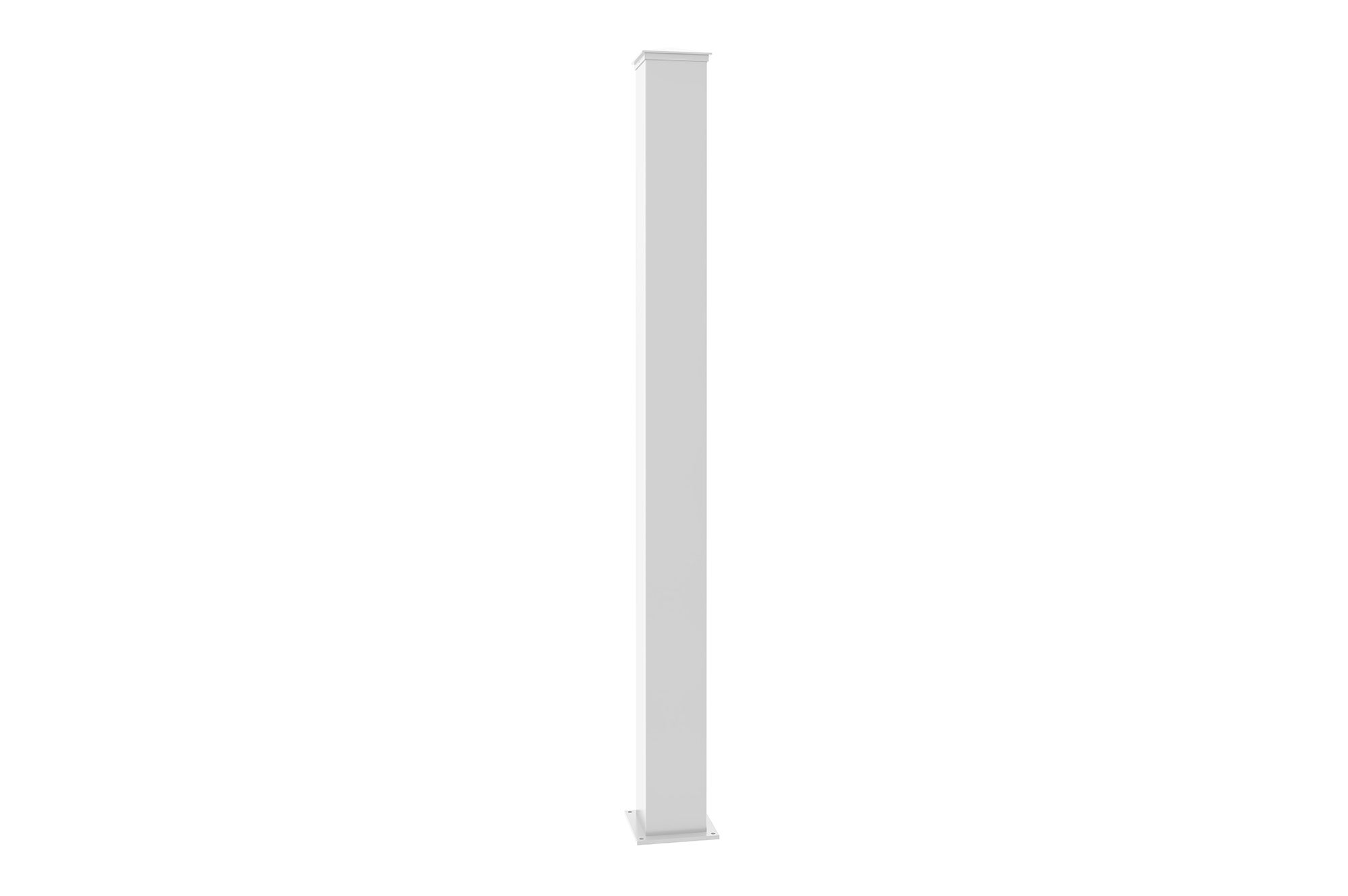 Lot de 2 poteaux EIFEL 15x15 en alu H.190cm - Blanc mat - 4