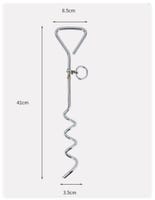 Kit D'Ancrage Au Sol Com-four 8 Pièces - Ancrages + Sangles Pour Tente, Bâche, Pavillon - Fixation Anti-Tempête
