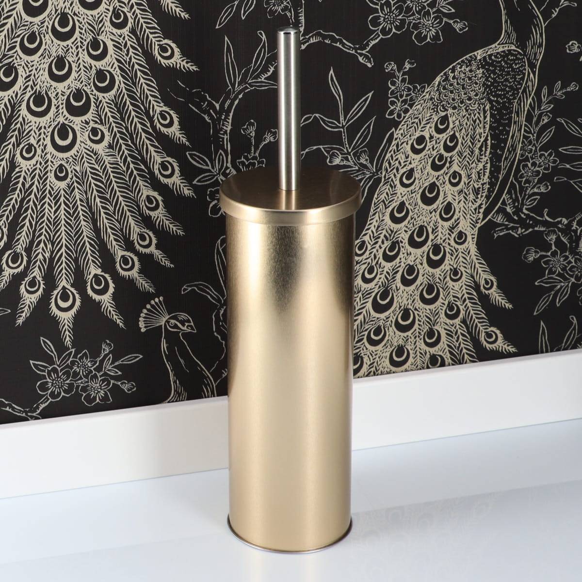 Brosse wc metalisee - dore - Tendance - 2