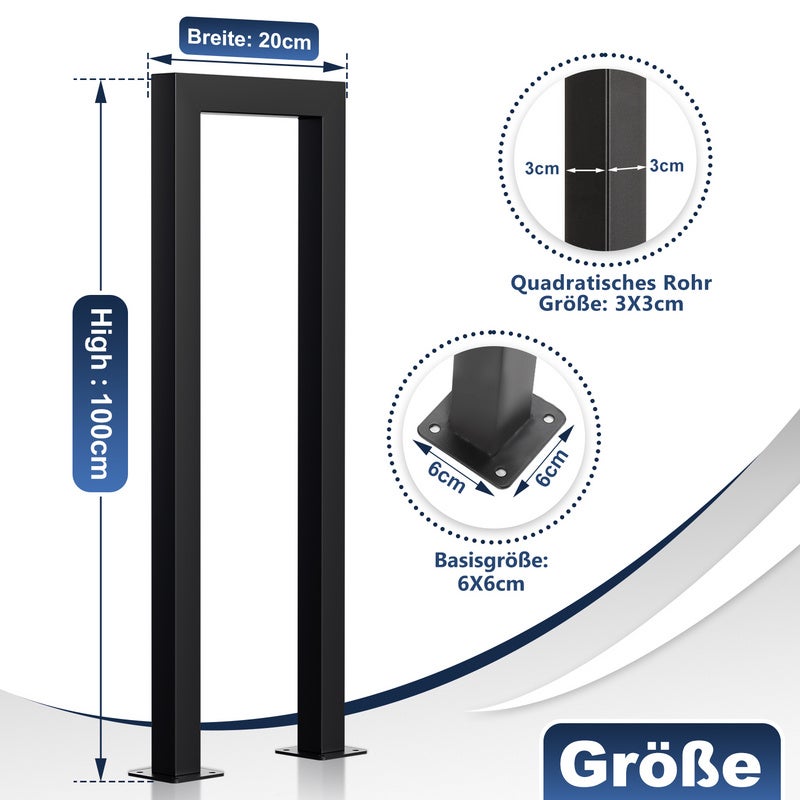 SUPPORT DE MAIN Courante Noir Mat Pour Escalier Moderne Et Confortable