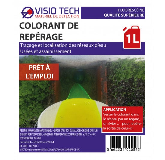 VISIO TECH - Fluorescéine 1 L, prêt à l'emploi - 2