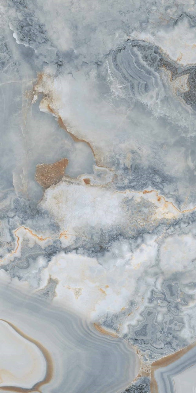 Carrelage sol / mur effet marbre bleu ONYX AGATE BLUE l.60 x L.120 cm Brillant LIMCARO