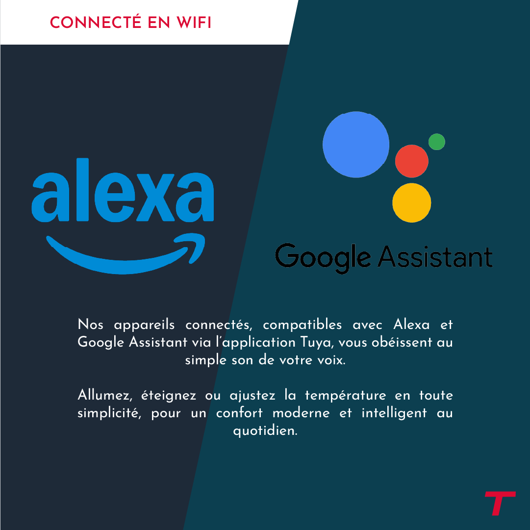 Sèche-serviette électrique sans fluide connecté WiFi 500W Thomson COSMO blanc - 5