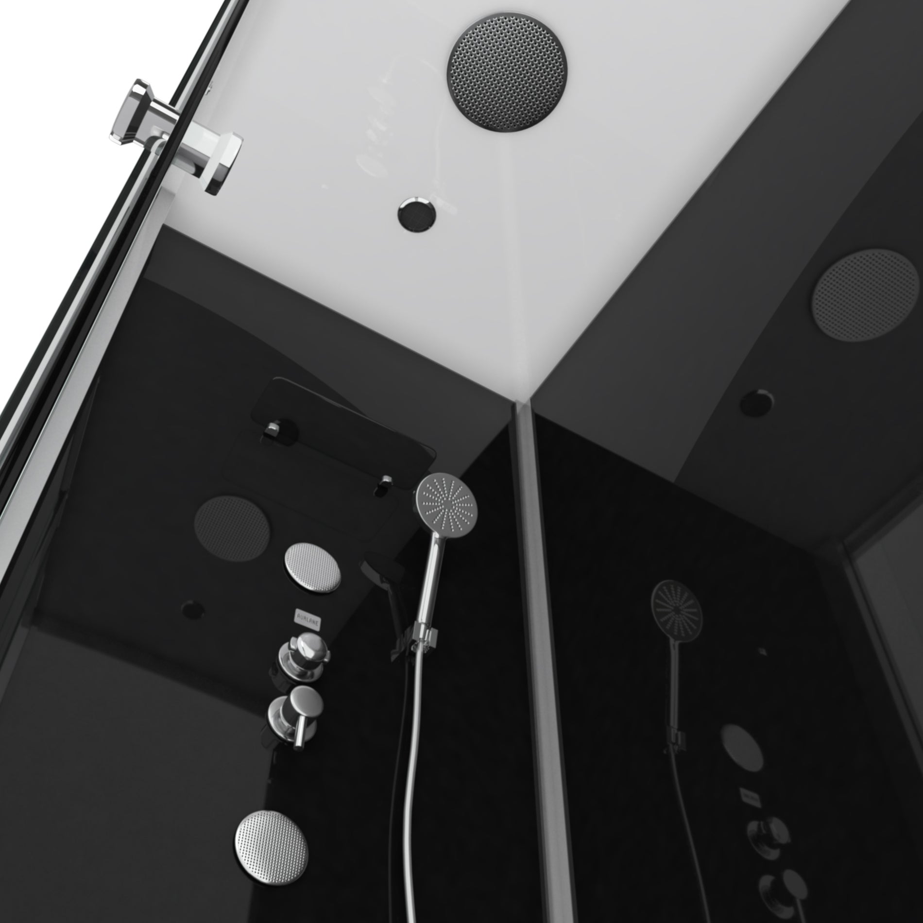 Cabina doccia rettangolare 110x80x215cm - Raven - 2