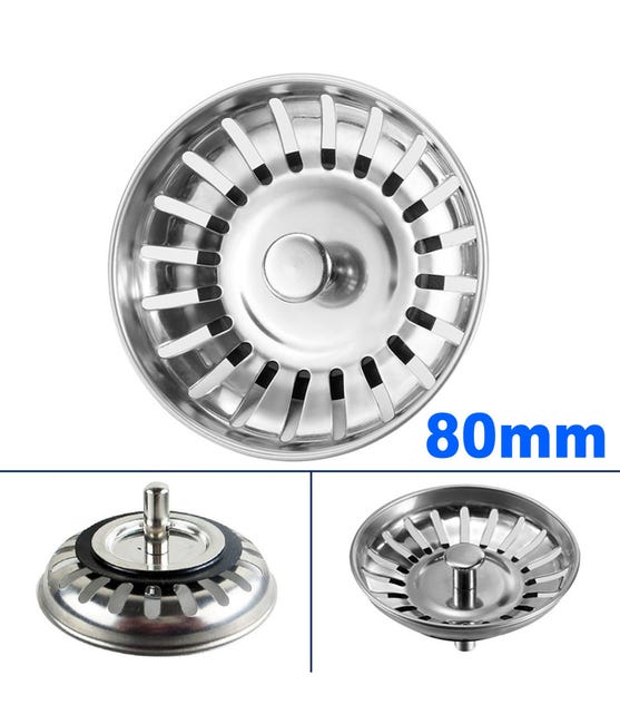 Tappo per Lavello, Tappi Lavandino Cucina, Tappo per Lavello 82 mm Universale, Tappi Lavello Cucina in Acciaio, Che Può Filtrare I Rifiuti Ed Evitare Il Blocco Del Tubo Di Scarico Tappo per Lavello, Tappi Lavandino Cucina, Tappo per Lavello 82 mm Universale, Tappi Lavello Cucina in Acciaio, Che Può Filtrare I Rifiuti Ed Evitare Il Blocco Del Tubo Di Scarico