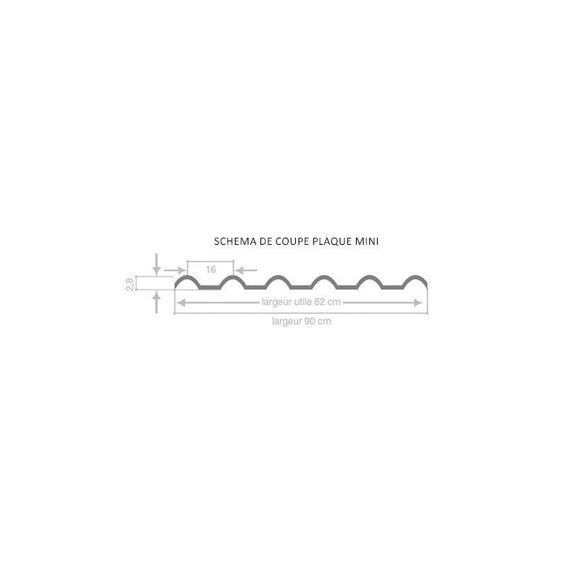 Plaque pvc imitation tuile mini 110 x 90 cm Antique, l : 90 cm, L : 110 cm - 4