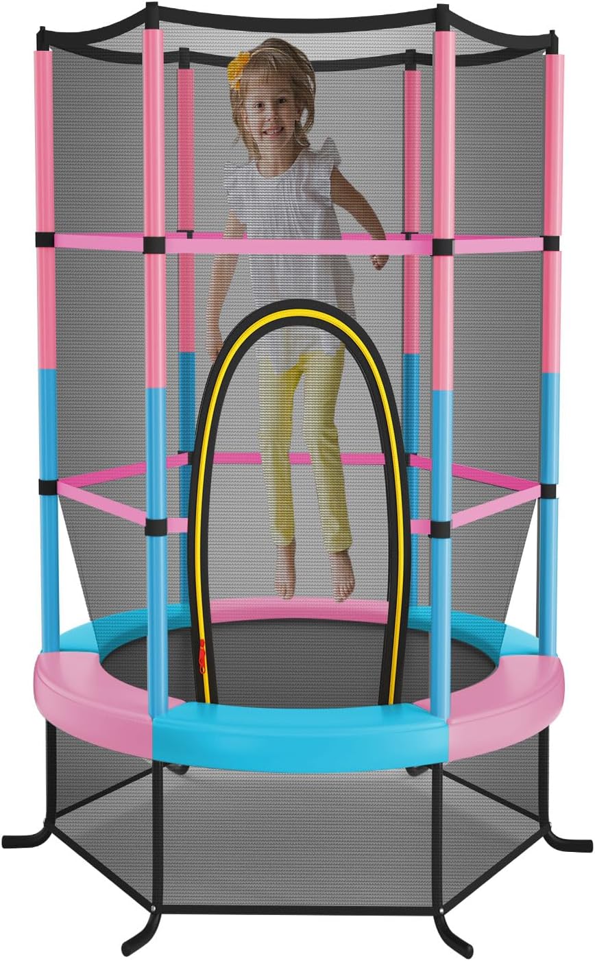 JUMMICO Trampolino Da Giardino Con Rete Di Sicurezza – Diametri 183/220/290/360 Cm, Scala E Molle Zincate, Portata 150kg, Certificato GS