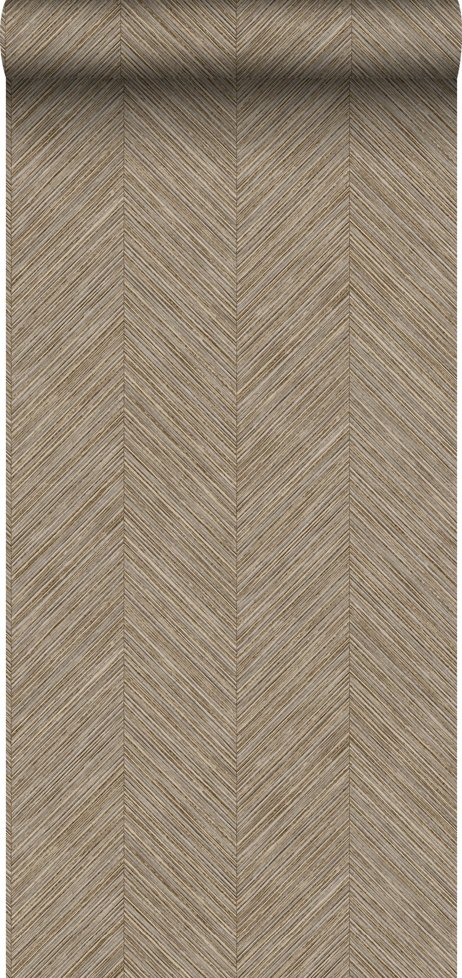 Tapeta motyw jodełki brązowym - 53 cm x 10 m - SANDERS &amp; SANDERS