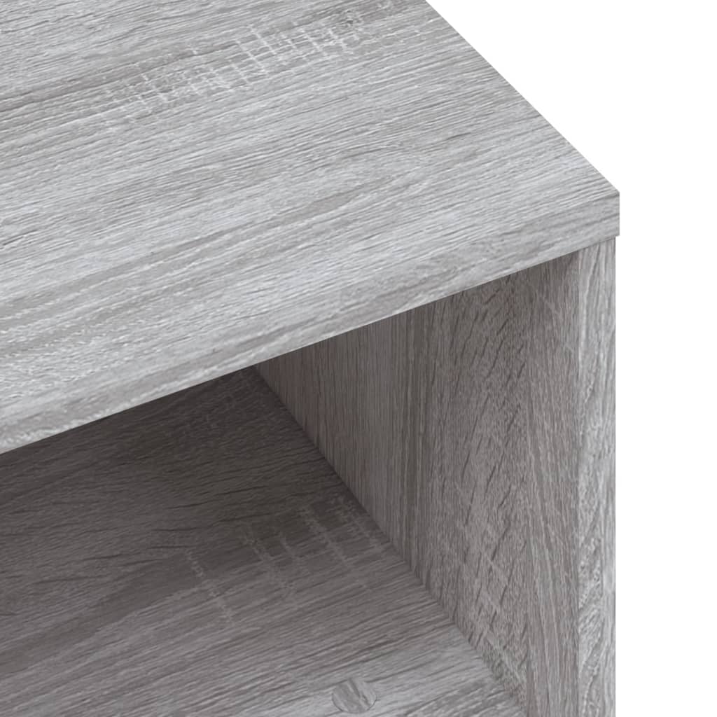 Meuble TV sonoma gris 120x34x37 cm bois d'ingénierie - 7