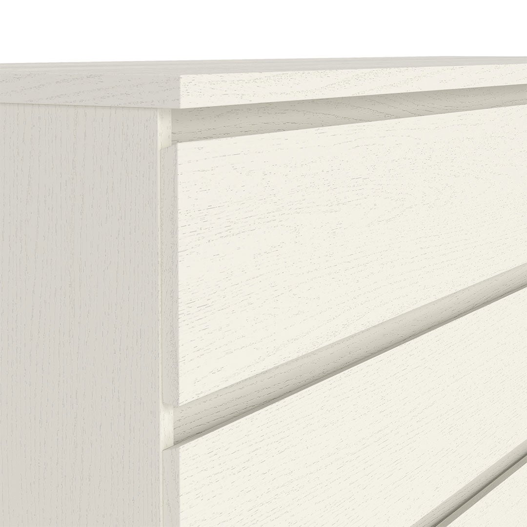 Noulan commode 6 tiroirs décor chêne blanc. - 5