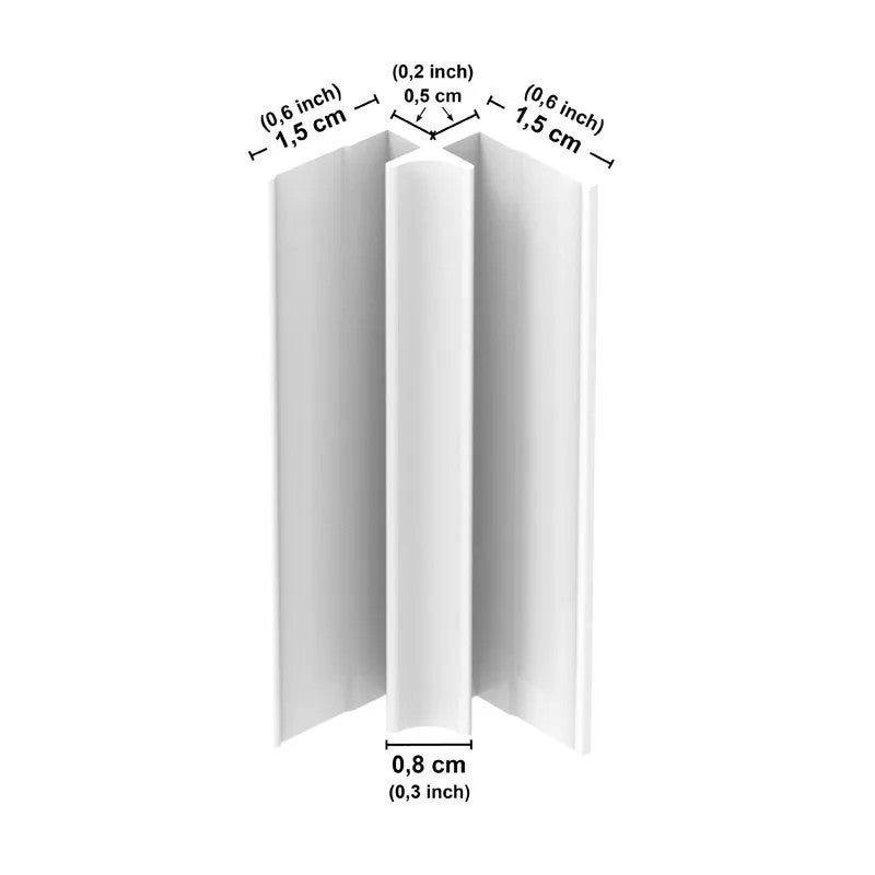 Panneaux douche PVC x2 (profilés inclus) - Motif végétal - Beige - Gaïa - 90x220 & 120x220 cm - 6
