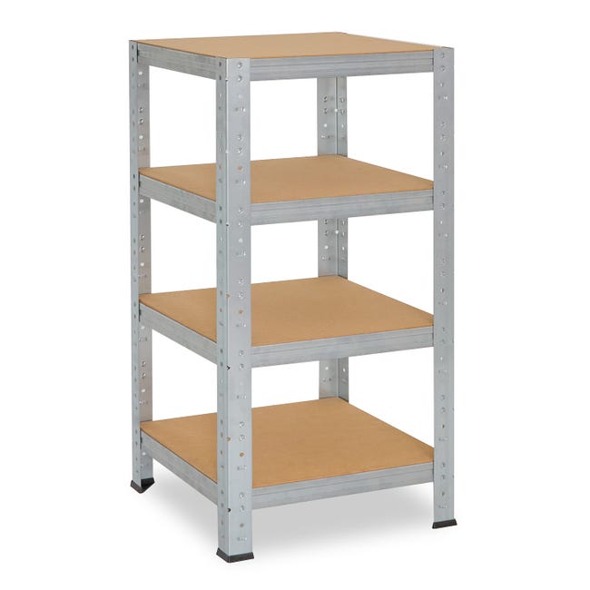 Shelfplaza® Étagère Charge Lourde Galvanisée 100x60x60cm 3 Niveaux 175kg - Rangement Métallique Robuste