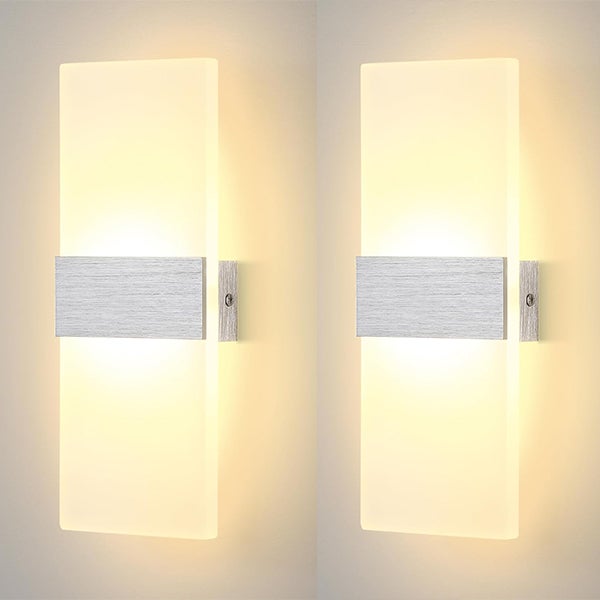 2 szt. 6W 220V kinkiet LED wewnętrzny światło korytarza sypialnia korytarz kinkiet ciepłe światło